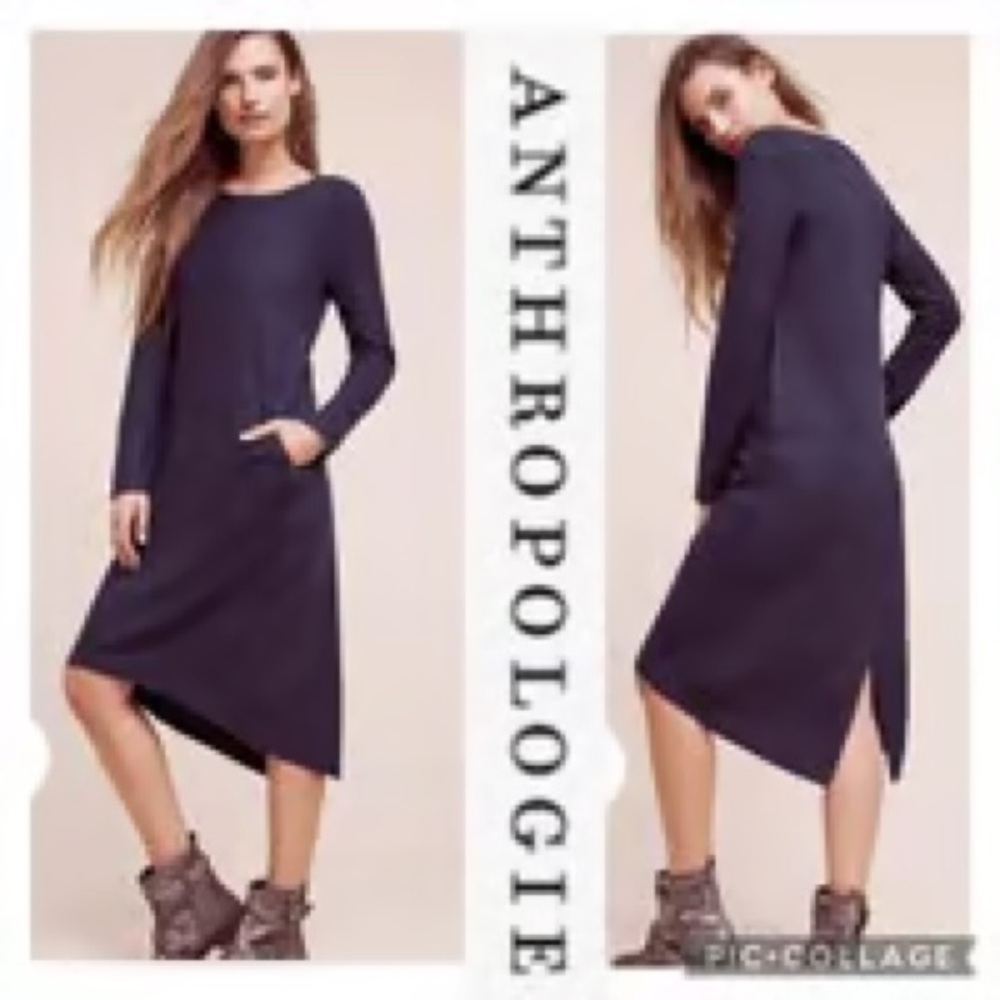 Moth by Anthropologie Navy Sweater Dress